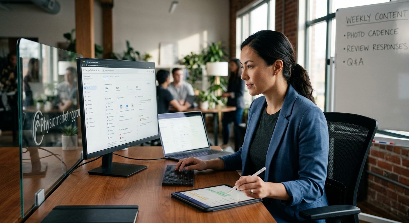 Reviewing lead sources by channel at a desk