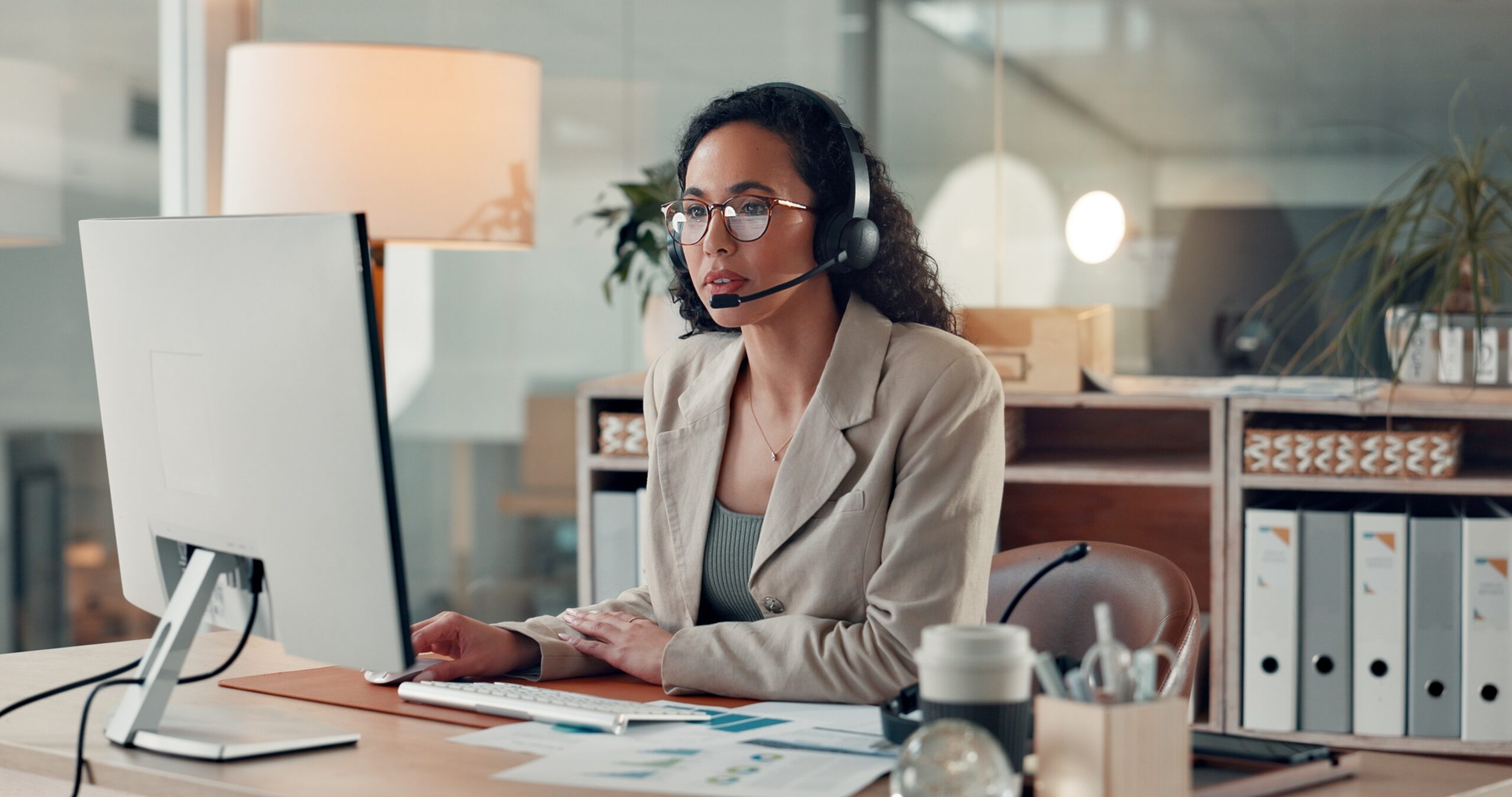 Reviewing lead sources by channel at a desk